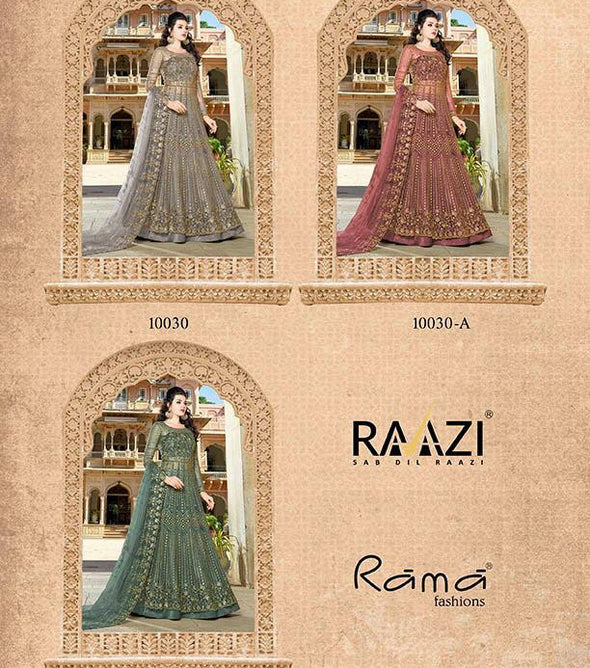Rama Raazi Aroos 10030 Series Designer Embroidered Salwar Suits Wholesale Catalog Collection