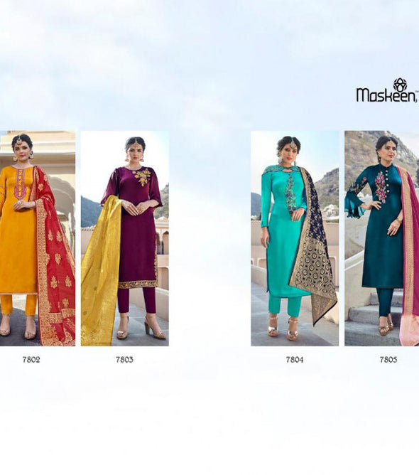 Maisha Maskeen Harleen 7801 Series Designer Salwar Suits Catalog Collection