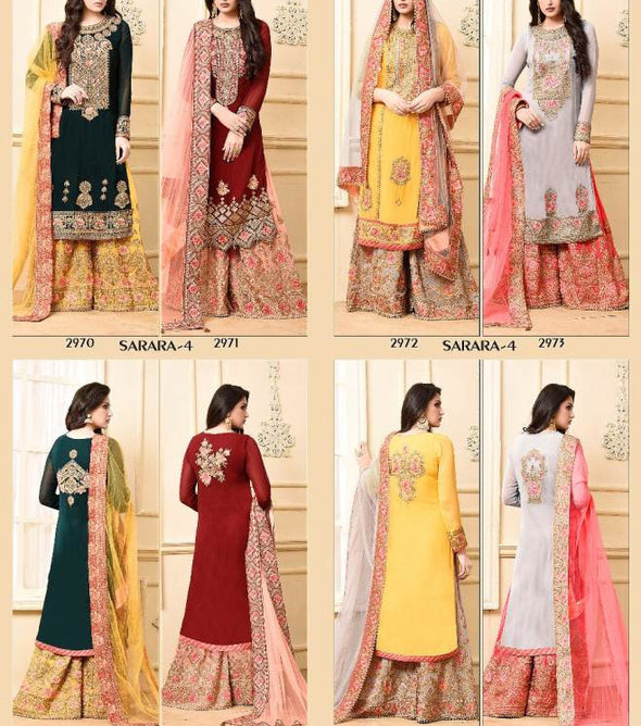 Your Choice Sarara Vol-4 Designer Sharara Salwar Suits Catalog