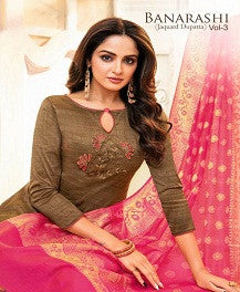 Kapil Banarashi 3 Designer Silk Heavy Work Dress Material Catalog Collection