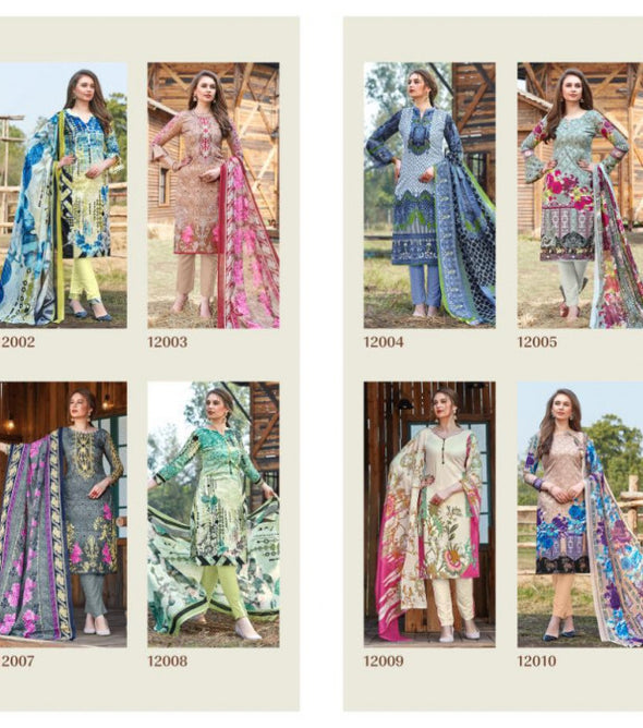 Mprints Karachi Pure Cotton Dress Material Catalog Collection