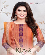 Rani Trendz Kia 2 Designer Modal Chanderi Silk Heavy Dress Material Catalog Collection