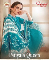Harshit Patiyala Queen Pure Cotton Digital Printed Dress Material Catalog Collection