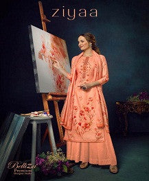 Belliza Ziyaa Pure Cotton Muslin Digital Printed Dress Material Catalog Collection