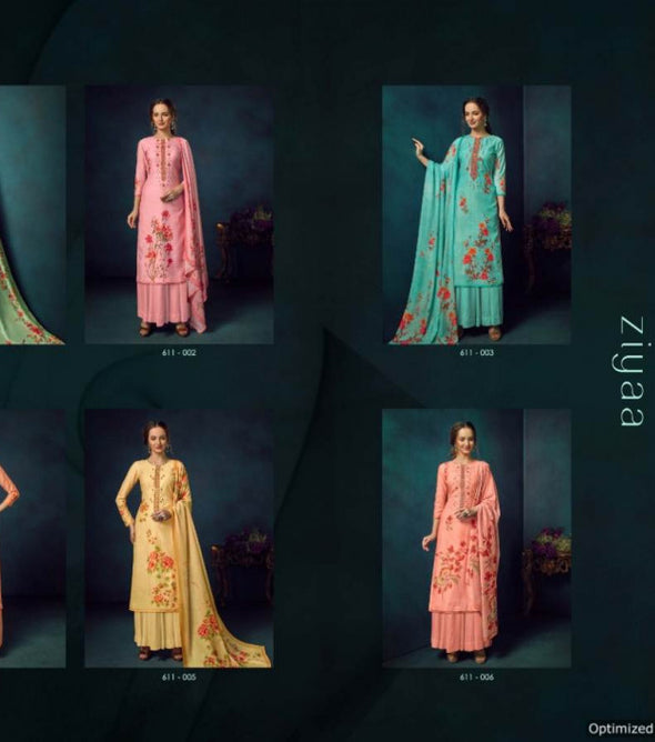 Belliza Ziyaa Pure Cotton Muslin Digital Printed Dress Material Catalog Collection