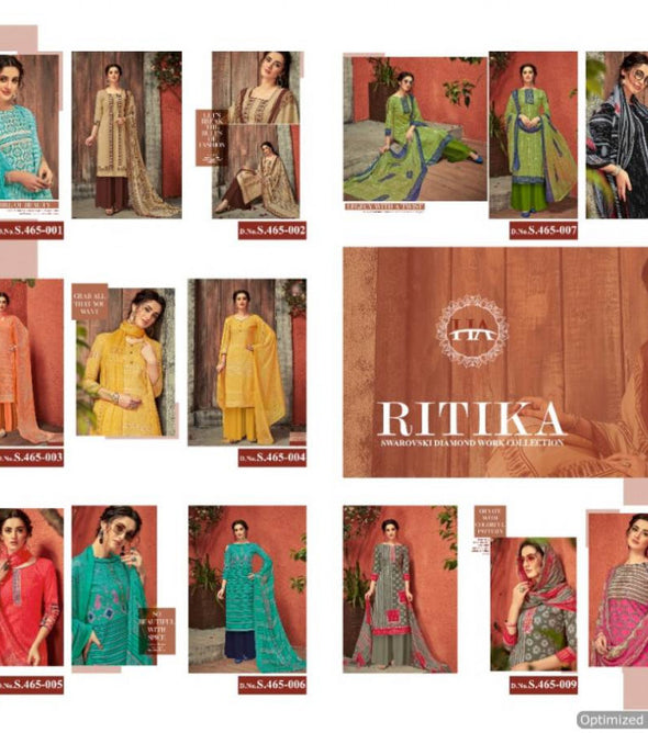 Harshit Ritika Pure Lawn Cotton Digital Printed Dress Material Catalog Collection