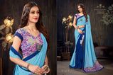 Zeeya Vol-7 Moss Chiffon Printed Fancy Saree Catalog Collection