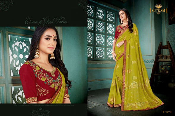 Zeeya Vol-9 Vichitra Silk Fancy Saree Catalog Collection