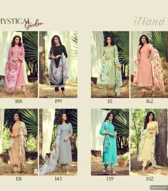 Sahiba Mystical Pure Cotton Embroidered Designer Dress Material Catalog Collection