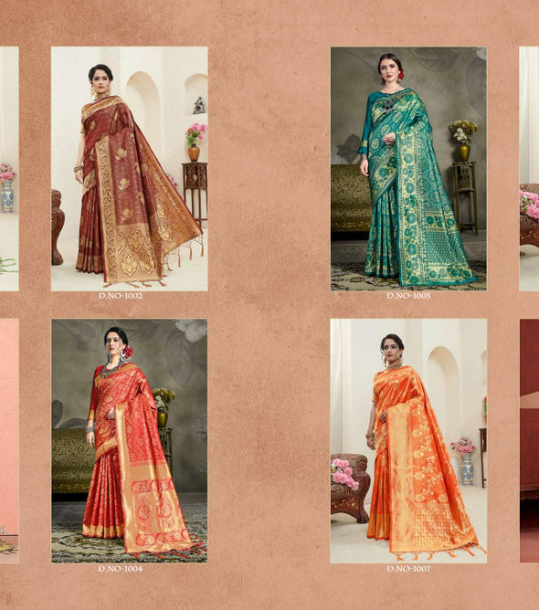 Ynf Anvika Designer Tanchui Art Silk Saree Catalog Collection