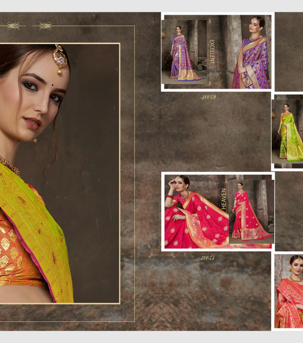 Ynf Sheena Silk Pure Silk Festive Wear Designers Saree Catalog Collection