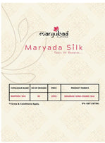 Manjubaa Maryada Silk Designer Festive Wear Silk Saree Catalog Collection