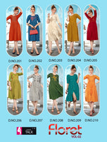 Fashion Talk Floret 2 Heavy Rayon Stylis Kurti Catalog Collection