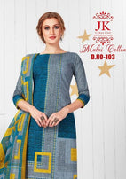 Jk Malai Cotton Pure Cotton Printed Dress Material Catalog Collection