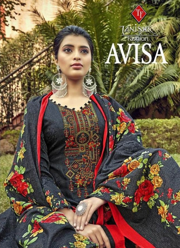 Tanishk Avisa Pure Jam Satin Digital Printed Heavy Dress Material Catalog Collection