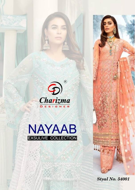 Charizma Nayaab Exclusive Designer Pakistani Suits Catalog Wholesaler
