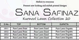 sana safinaz pure lawn printed cotton Dress Material Catalog Collection