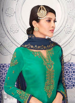 Lavina Vol 100 Satin Georgette Embroidered Salwar Suits Catalog Collection