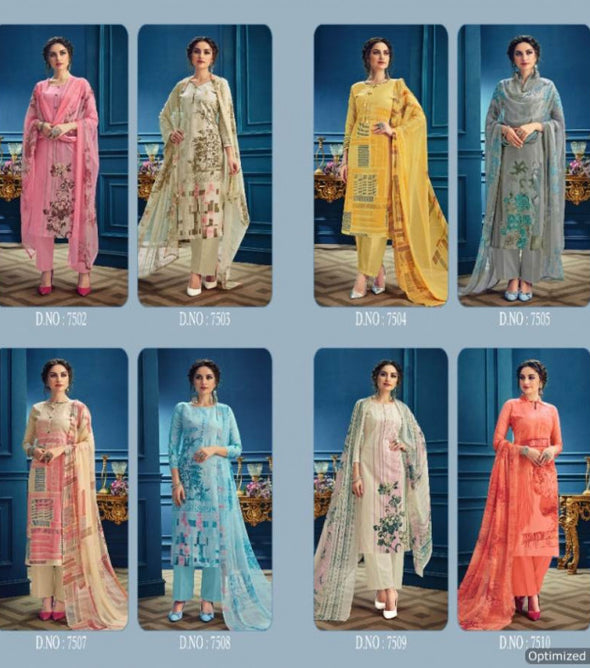 Kesar Shazia Pure Lawn Cotton Digital Printed Dress Material Catalog Collection