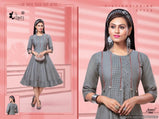 Kinti Anmol Heavy Rayon Round Cut Short Kurti Catalog Collection