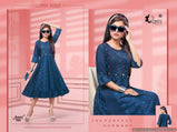 Kinti Anmol Heavy Rayon Round Cut Short Kurti Catalog Collection