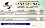 Al Safa Muzlin Lawn Cotton Pakistani Salwar Suits Catalog Collection