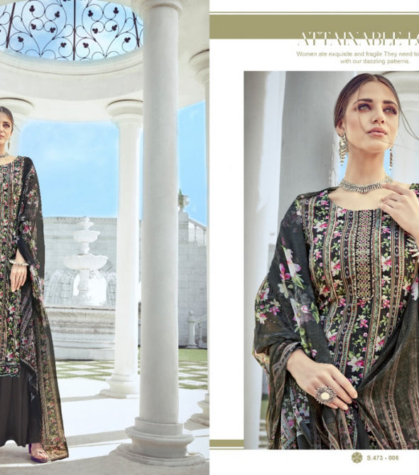 Alok Nitra Pure Crape Digital Printed Dress Material Catalog Collection