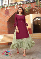 Fashion Seasons 6 Stylish Fashionable Look Kurti With Bottom Catalog Collection