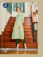 Vitara Mirror Exclusive Designer Casual Wear Kurti Catalog Collection