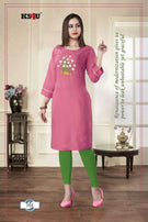 Ks4u Pratigya Heavy Rayon Worked Stylish Kurti Catalog Collection