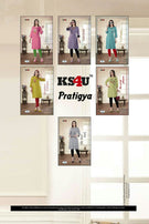 Ks4u Pratigya Heavy Rayon Worked Stylish Kurti Catalog Collection