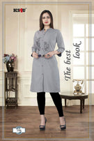 Ks4u Pratigya Heavy Rayon Worked Stylish Kurti Catalog Collection