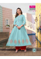 Florence 1 Diya Trends Rich Look Kurti With Stylish Bottom Catalog Collection