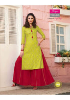 Florence 1 Diya Trends Rich Look Kurti With Stylish Bottom Catalog Collection