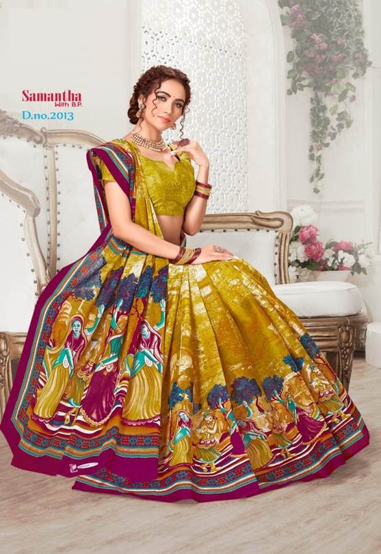 Samantha Vol-2 Printed Cotton Running Wear Saree Catalog Collection
