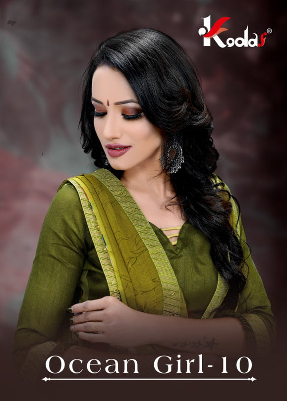 Ocean Girl 10 Weightless Georgette Printed Saree Catalog Collection at Stuff Export