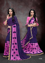 Ocean Girl 10 Weightless Georgette Printed Saree Catalog Collection at Stuff Export
