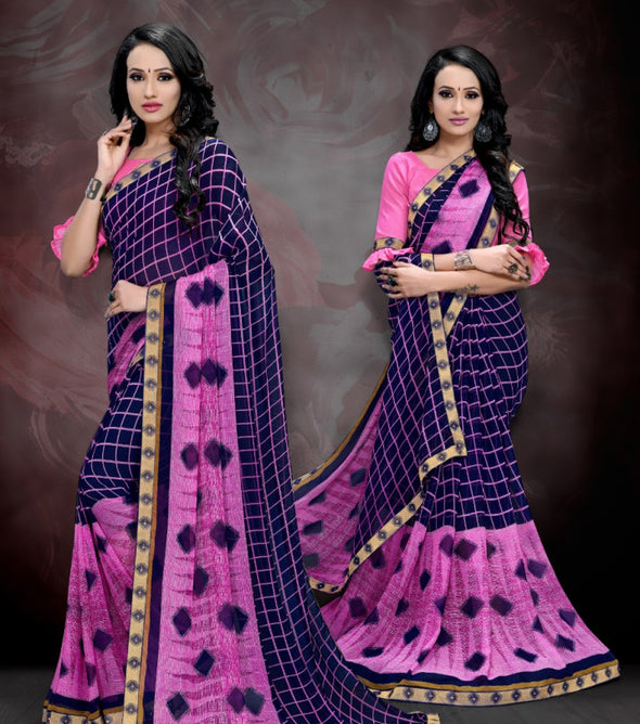 Ocean Girl 10 Weightless Georgette Printed Saree Catalog Collection at Stuff Export