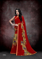 Ocean Girl 10 Weightless Georgette Printed Saree Catalog Collection at Stuff Export