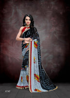 Ocean Girl 10 Weightless Georgette Printed Saree Catalog Collection at Stuff Export