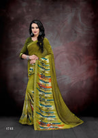 Ocean Girl 10 Weightless Georgette Printed Saree Catalog Collection at Stuff Export