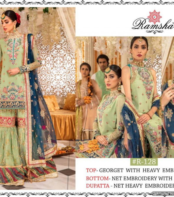 Ramsha R 128 To 131 Designer Heavy Festive Wear Salwar Suits Catalog Collection