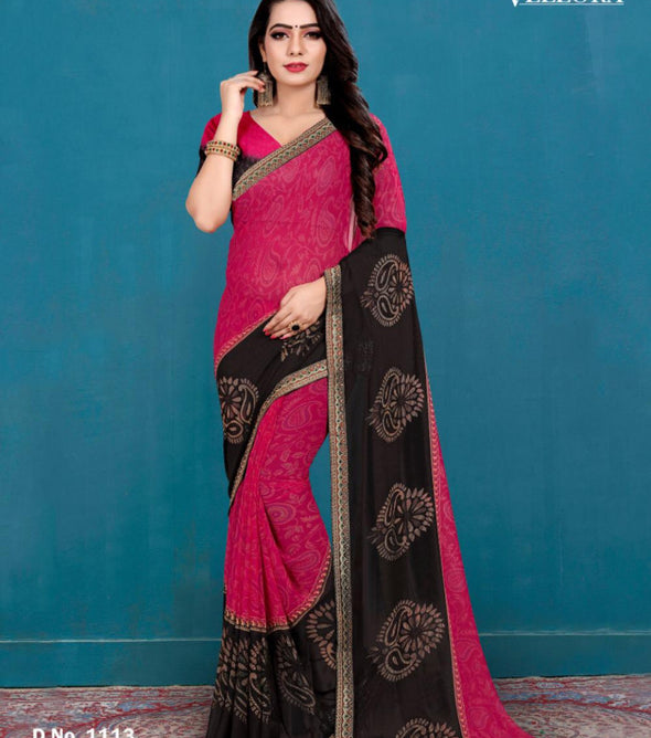 Vellora 2 Printed Georgette Party Wear Saree Catalog Collection