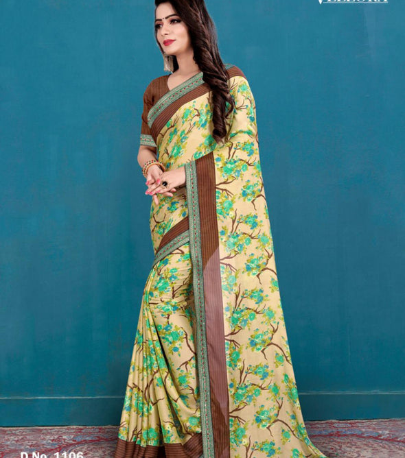 Vellora 1 Printed Georgette Party Wear Saree Catalog Collection