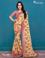 Vellora 1 Printed Georgette Party Wear Saree Catalog Collection