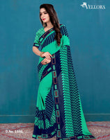 Vellora 1 Printed Georgette Party Wear Saree Catalog Collection