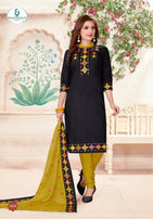 Miss World Ipl Shagun Printed Cotton Dress Material Catalog Collection