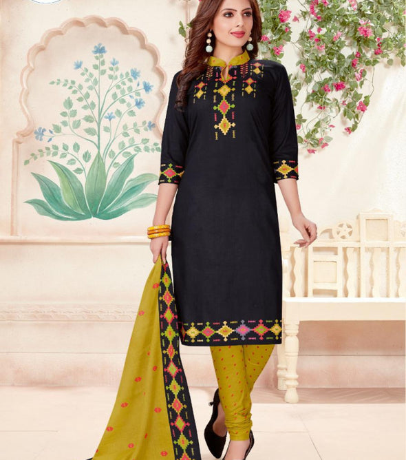 Miss World Ipl Shagun Printed Cotton Dress Material Catalog Collection