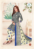 Miss World Ipl Shagun Printed Cotton Dress Material Catalog Collection