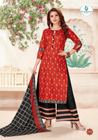 Miss World Ipl Shagun Printed Cotton Dress Material Catalog Collection